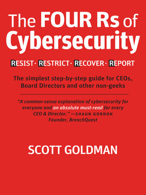 cover image of The Four Rs of Cybersecurity  Resist. Restrict. Recover. Report.